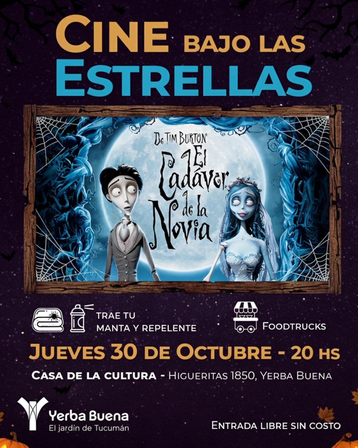 Cine bajo las estrellas - "El cadáver de la novia"