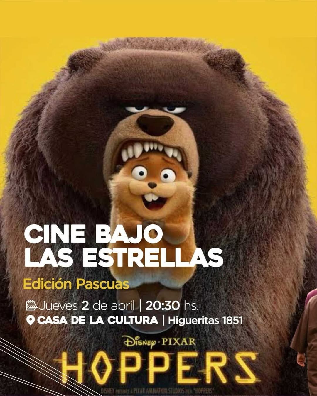 Cine bajo las estrellas (HOPPERS)