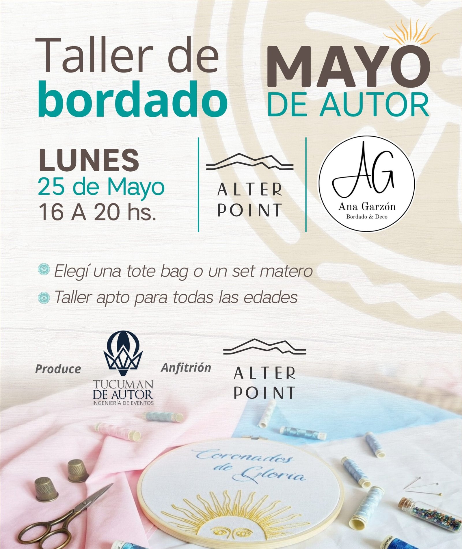 Mayo de Autor (Taller de Pintura y Bordado)